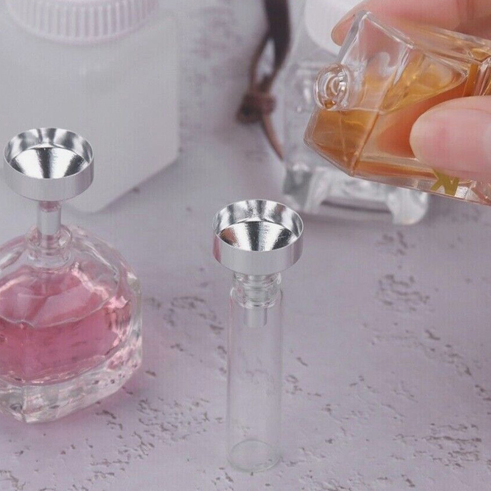 3pc/Set Mini Funnel for Perfume Diffuser Bottle Liquid Oil Flask Stainless Steel