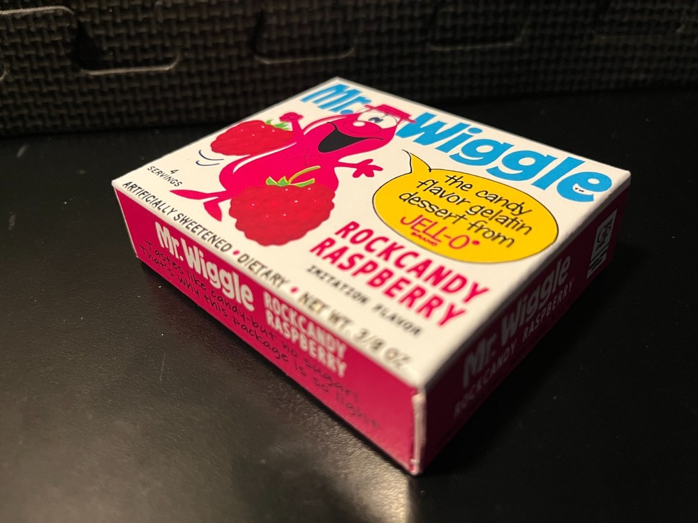 Mr Wiggle jello (Rockcandy Raspberry) - Empty custom design display box