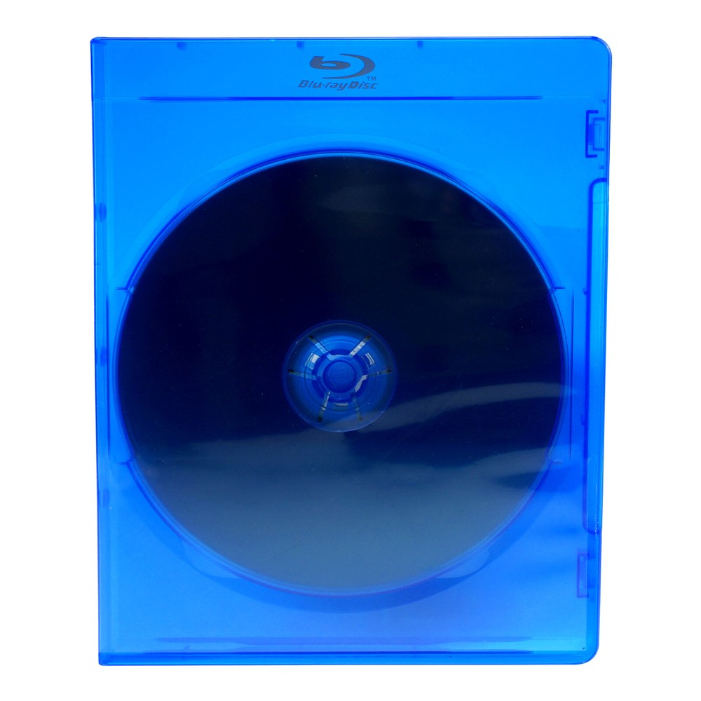 CD DVD Blu-Ray Two Disc Plastic Storage Case 11mm Empty Holder Sleeve Cover