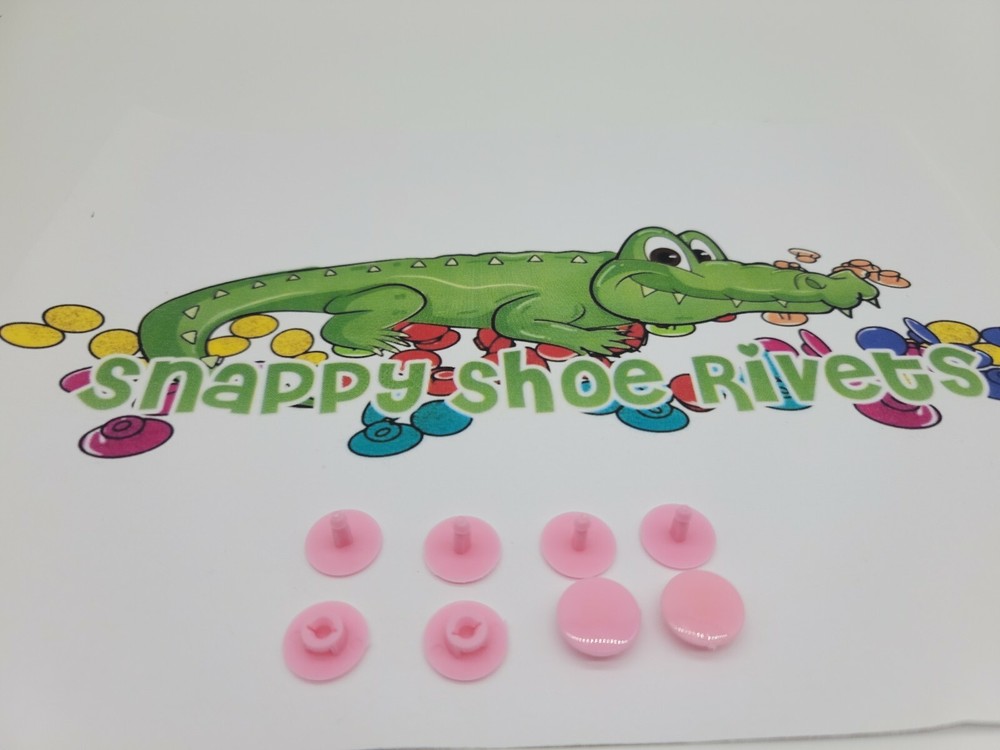 4 PINK RIVETS,FASTENER,BUTTON, NEW (FAST SHIP)  fits CROC