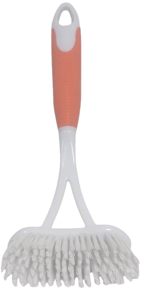 Orange All Pure Large Flat Head Dish Brush