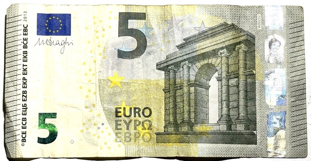 5 EURO 2016 BANKNOTE SPAIN