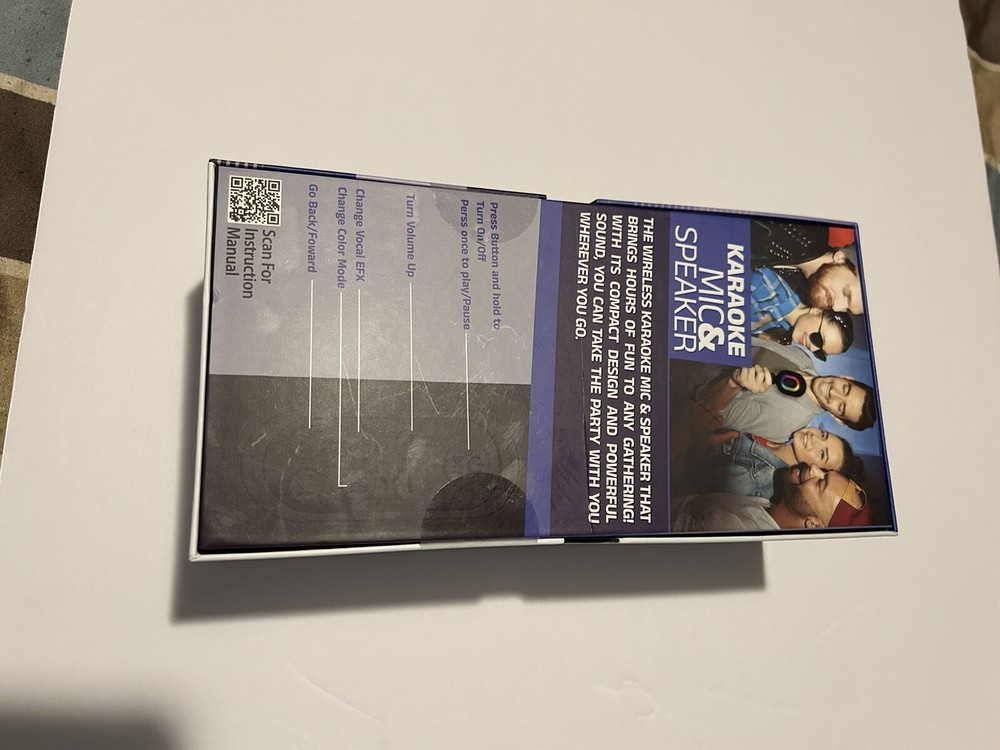 new sealed karaoke mic and speaker