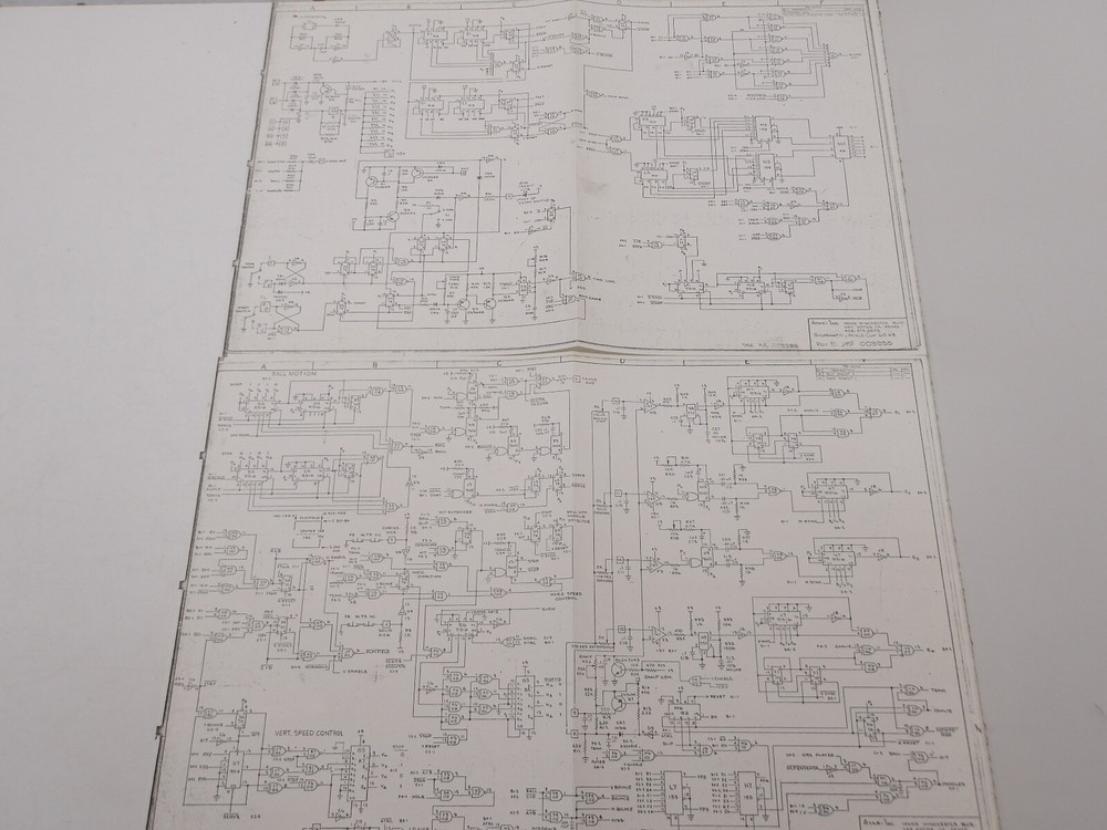 Atari - World Cup  - Schematics -NOS