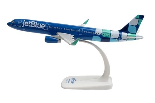 SkyMarks Flight JetBlue A321 1/200 Scale Die-Cast Style Injection-Molded Plastic