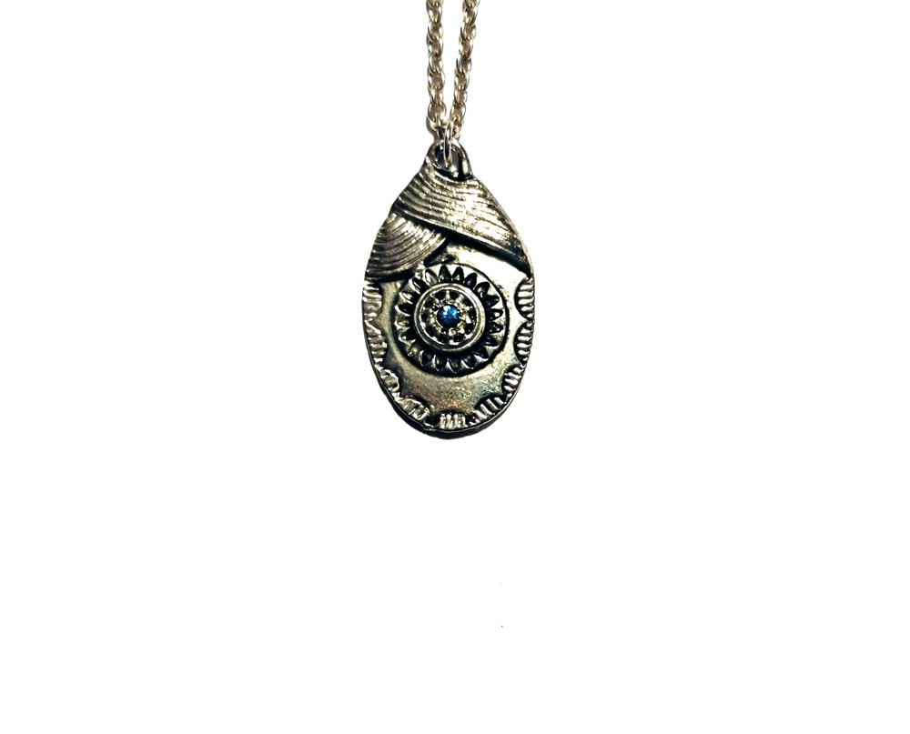 Haunted Witch Necklace, The Moon And Sun Ghost Witch!