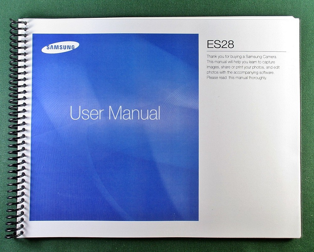 Samsung ES28 User's Manual: 99 Pages & Protective Covers