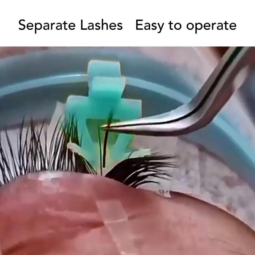 2 Set Lash Isolation Helper Silicone Pads Reusable Eyelash Separator