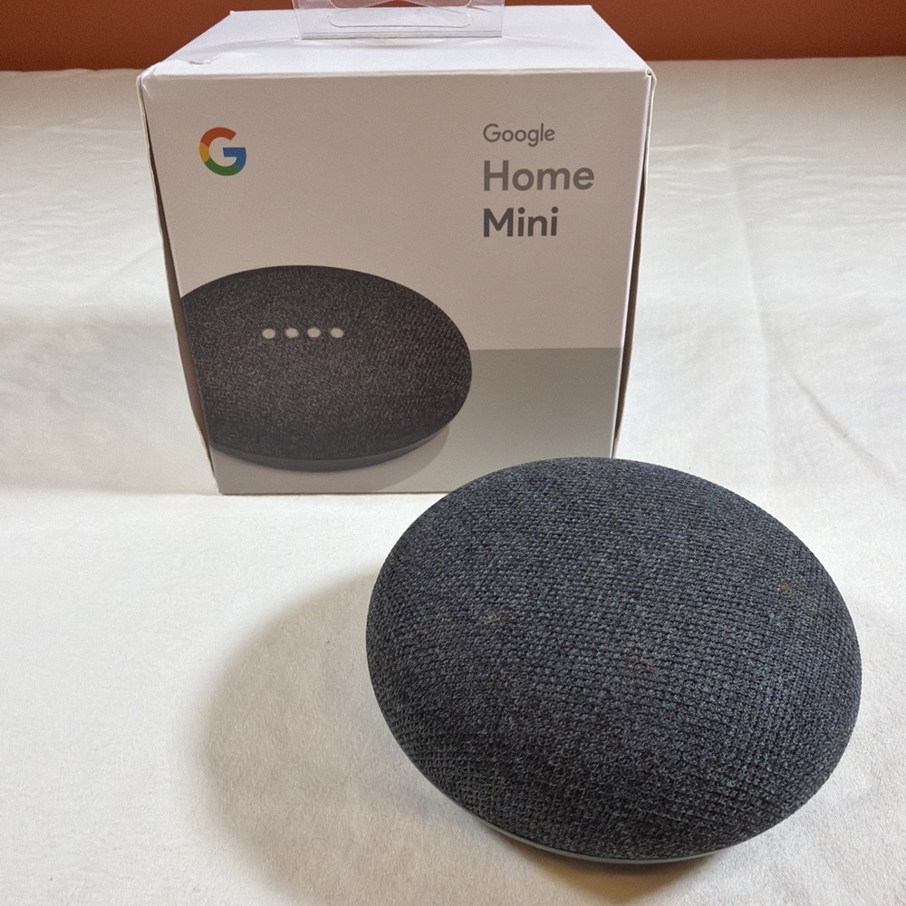 Google Home Mini Smart Speaker Google Assistant HOA w/ Power Supply