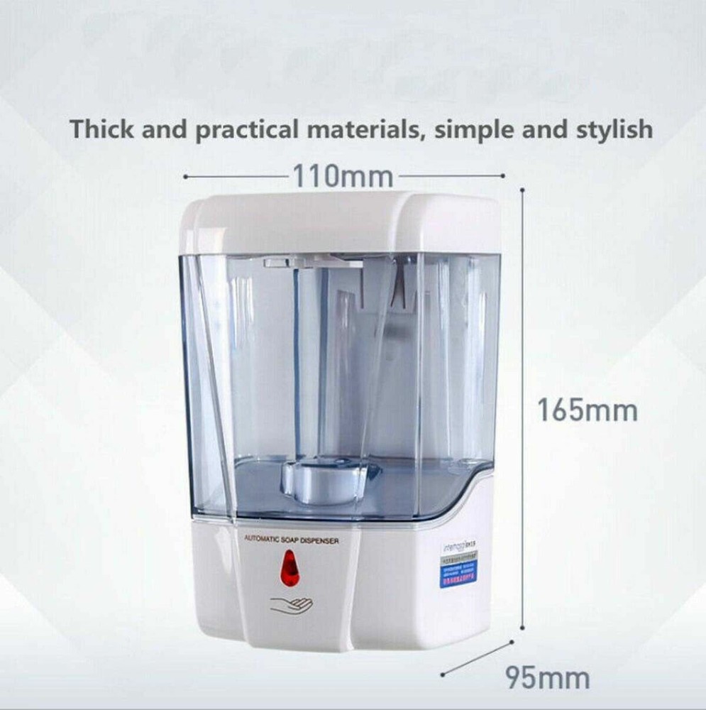 Automatic Liquid Soap/Alcohol Sanitizer Dispenser 700ML Hands-Free Sensor Wall