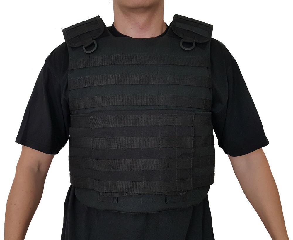Black Plate Carrier size L Vest MOLLE