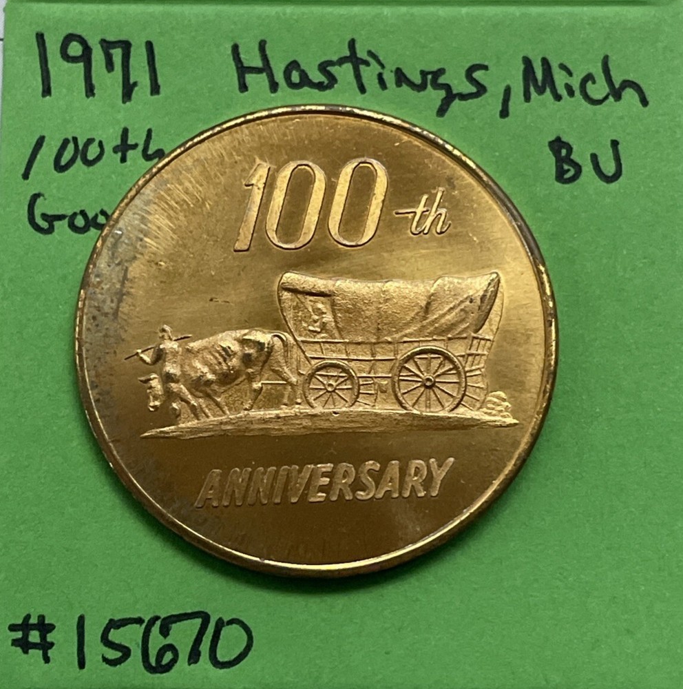 1971 Hastings Centennial Barry County, Michigan MI So Called Half Dollar
