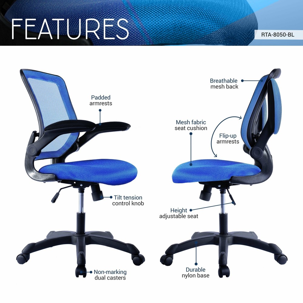 Techni Mobili Nylon Base Task Office Chair