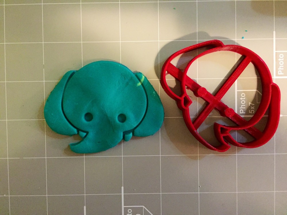 Elephant's Face Cookie Cutter