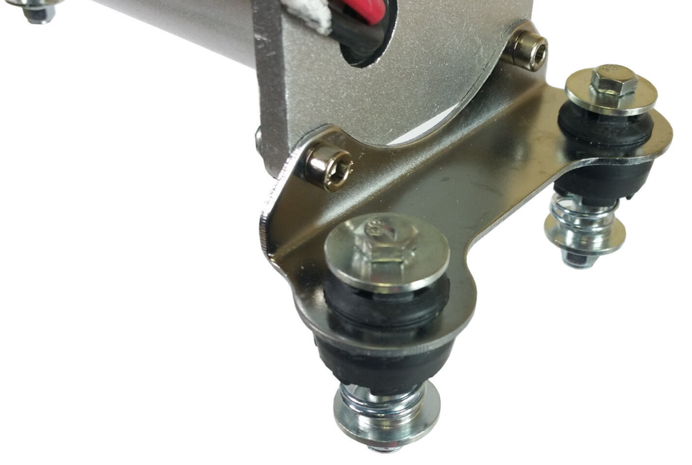 air ride compressor mount bracket vibration isolator chrome for viair & airmaxxx