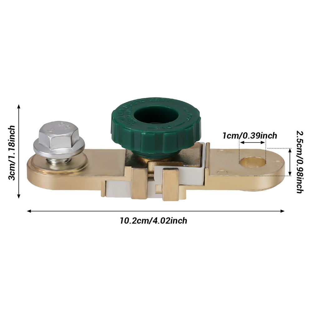 2 X Battery Link Terminal Quick Cut-off Disconnect Kill Shut Switch Side Post