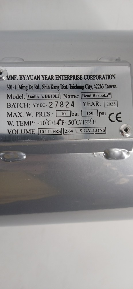 Gaither's BB10L2 Bead Bazooka 10L