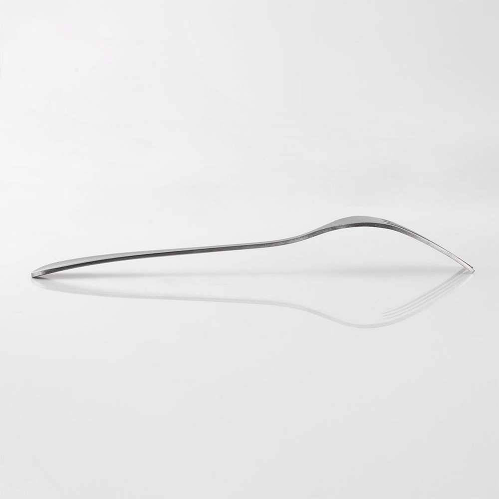 Restauant Kitchen Stainless Steel Dinner Serving Fork Silver Tone 8 Inches