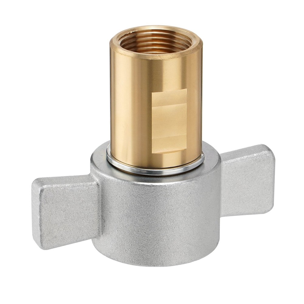 1 Inch NPT Wet Line Wing Nut Hydraulic Quick Disconnect Coupler / Coupling Set