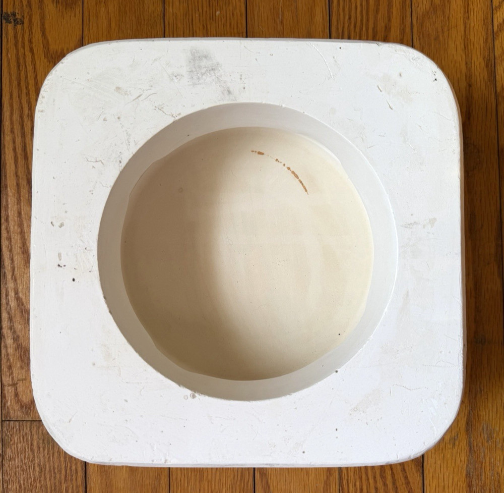 Vintage Atlantic Ceramic Slip Casting Mold Round Base A91