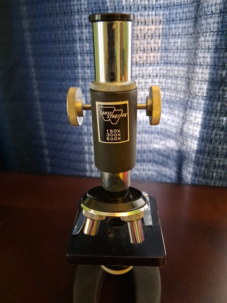 Vintage Sans & Streiffe Vintage Microscope in Original Case With Tools!