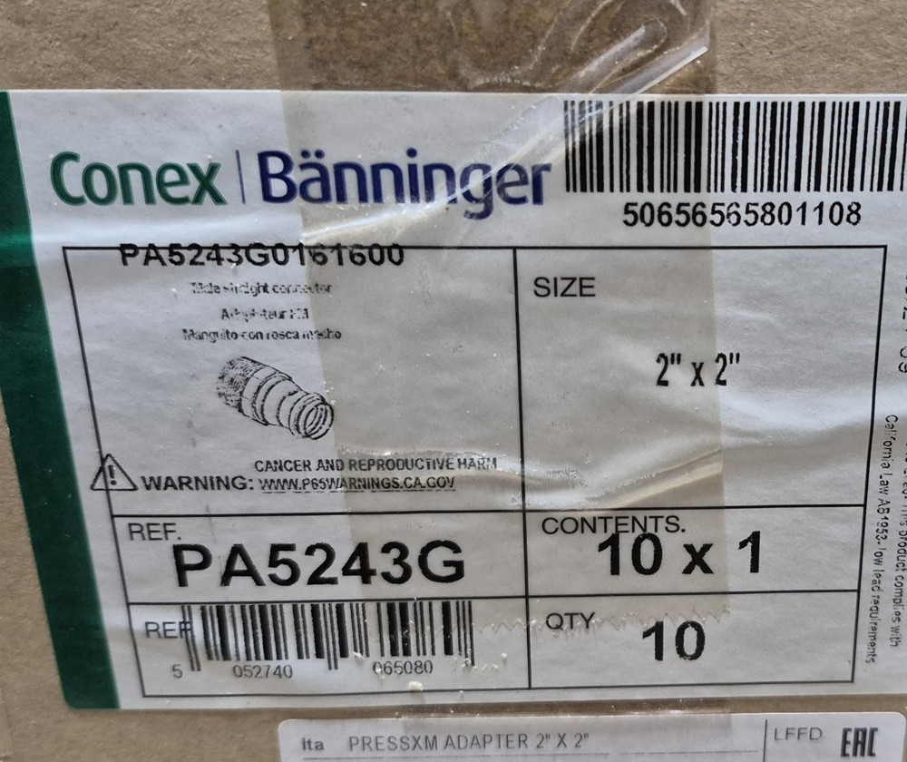 Press Connection Fittings, 2" Press x NPT