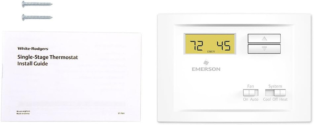 NP110 Non-Programmable Single Stage Thermostat, 4, 0.5