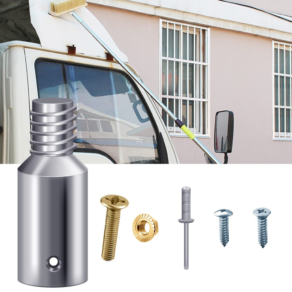 4 Pcs Threaded Tip Replacement Ultra Threaded Tip Repair Kit Mop Handle Pole ...