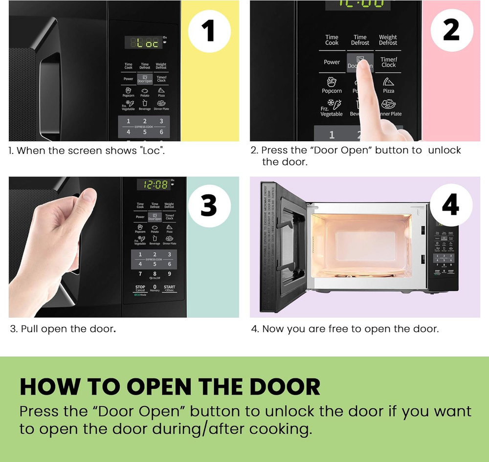 Horno microondas de encimera Comfee EM720CPL-PMB