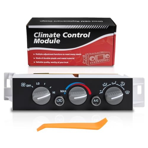 Front A/C Heater Climate Control Module Panel Without Rear Window 599-007