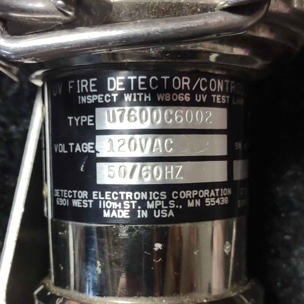 Det-Tronics UV Fire Detector/Controller U7600C6002 120VAC 50/60Hz