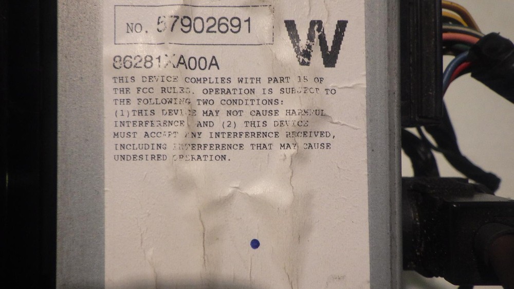 06 SUBARU TRIBECA Info Screen 86281XA00A