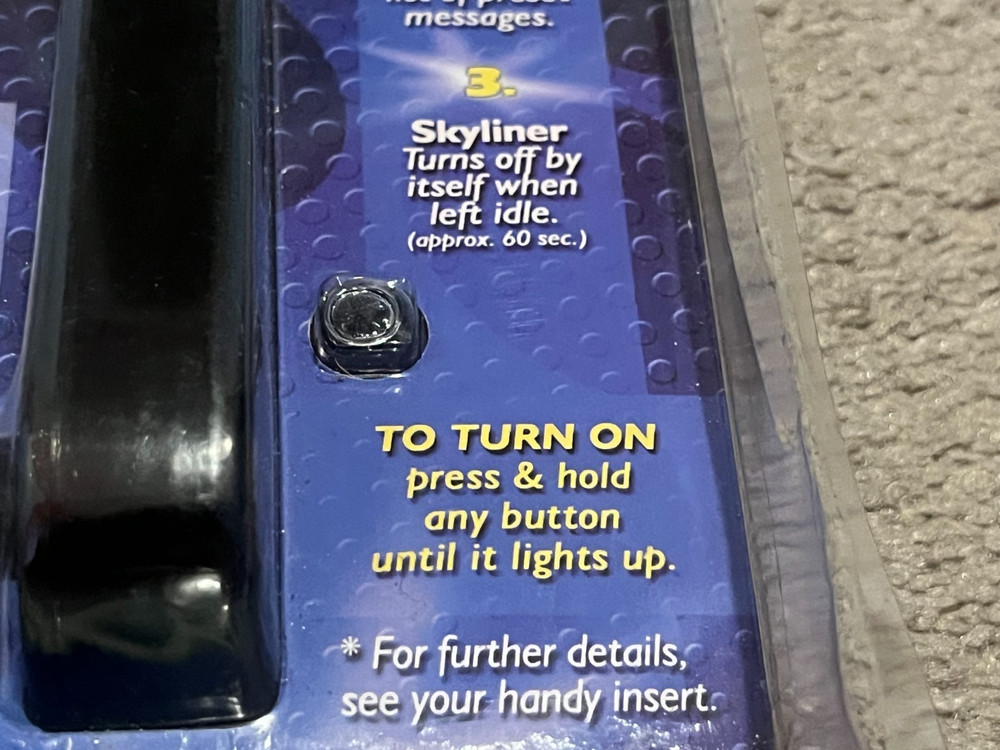 Skyliner Virtual Message Writer 15 Preset Messages Program Your Own Message NEW