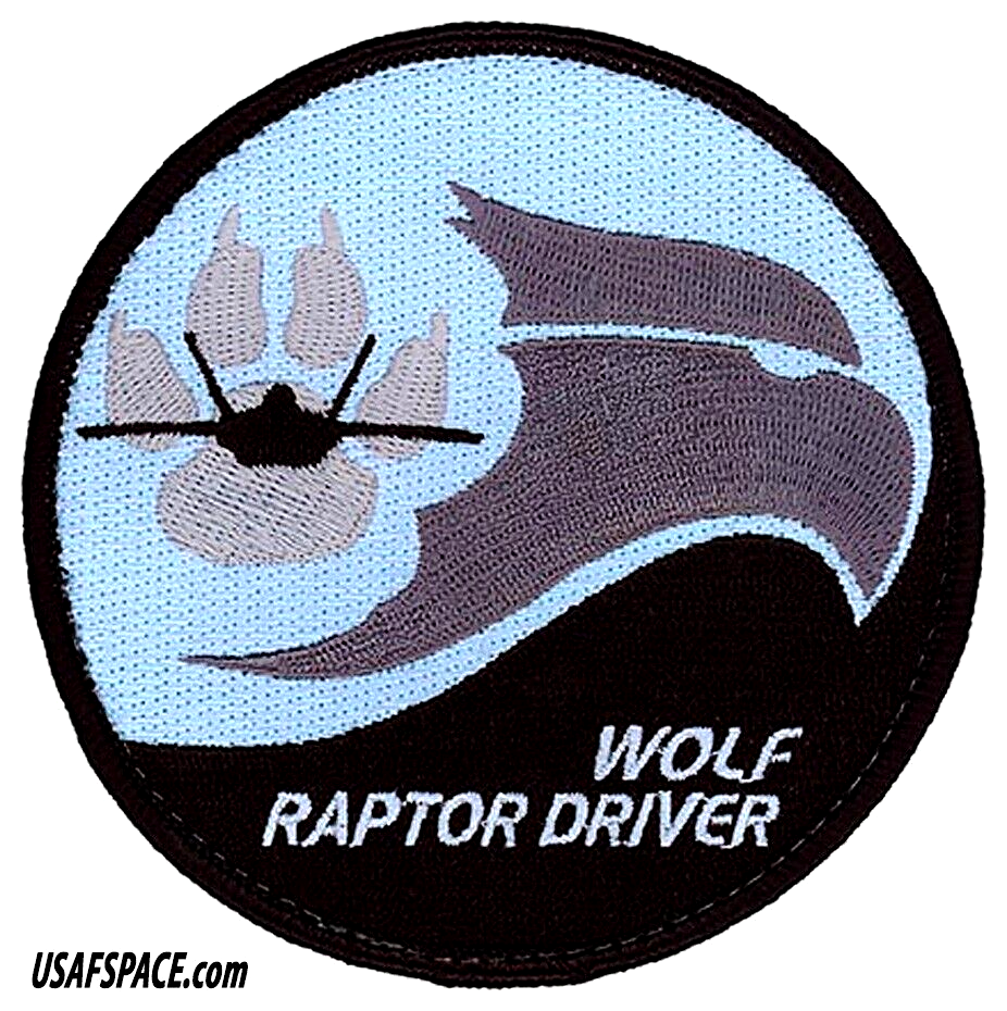 USAF 3rd OPERATIONS SUPPORT SQ -3 OSS- F-22A -WOLF RAPTOR DRIVER- VEL PATCH