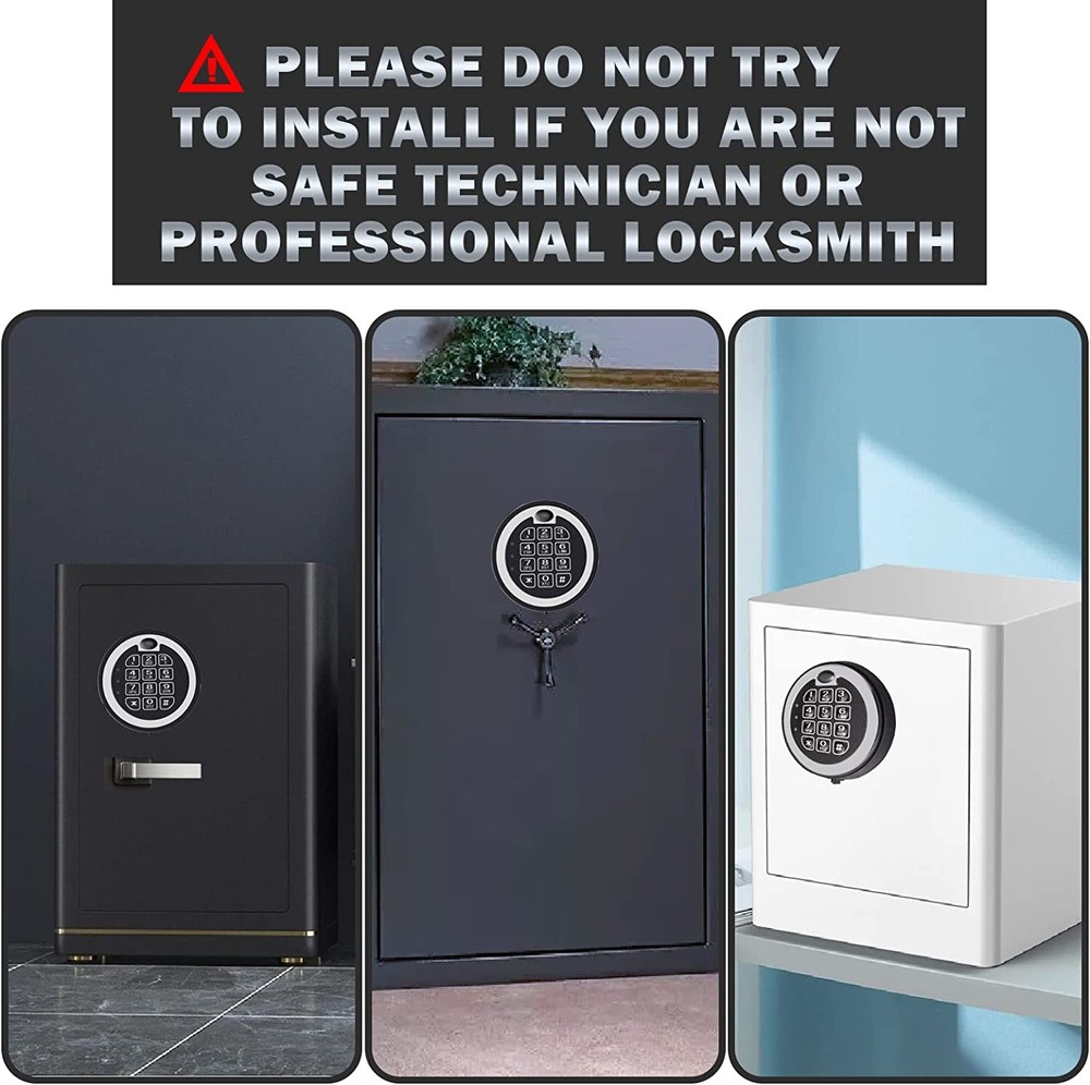 Replace Mesa MSL 500 Safe Lock Solenoid Electronic Lock & 2 Override Keys