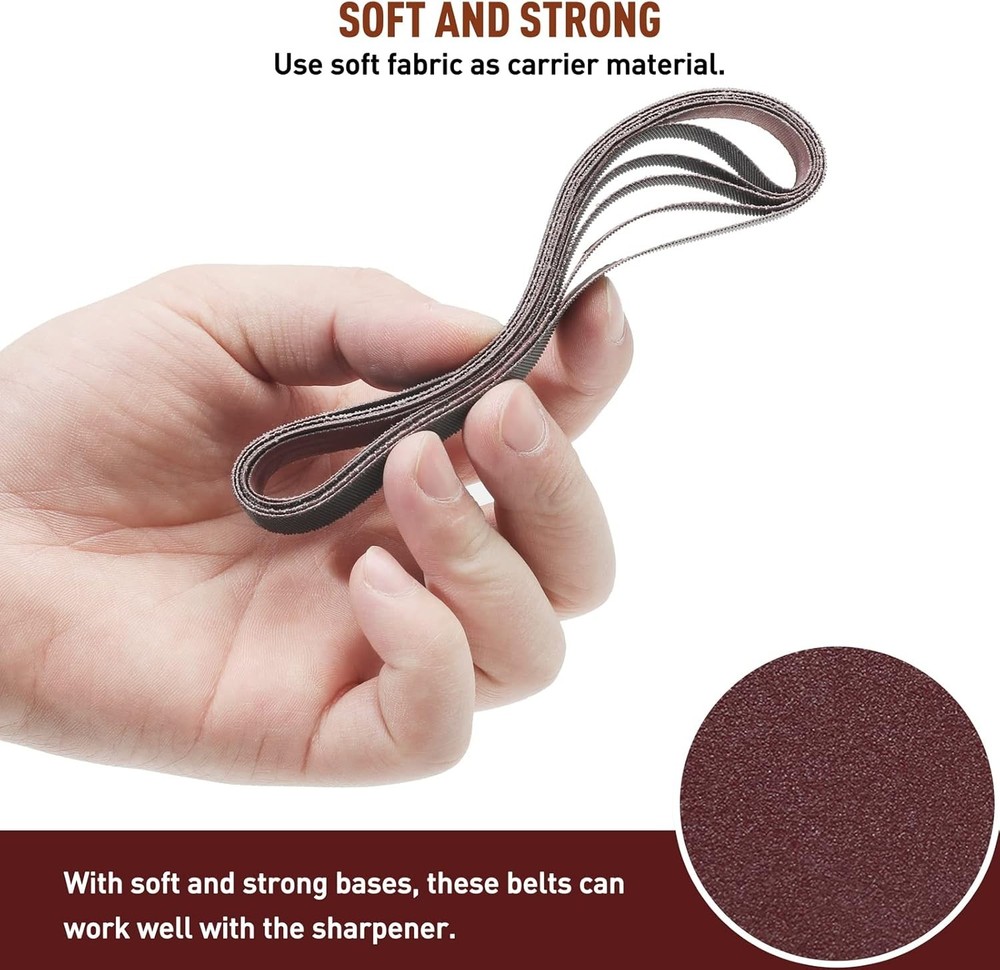 45 Pcs Replacement Sharpening Belts for Work Sharp Tool Sharpener