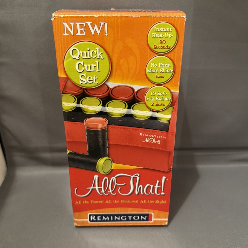 Remington All That Ionic Ceramic Hot Rollers Compact Travel 10 Rollers NIB New