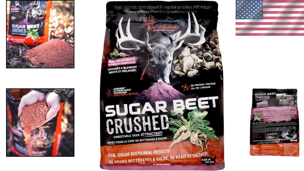 Airborne Technology Sugar Beet Crushed Deer Attractant | 5 Lb Effective Formula
