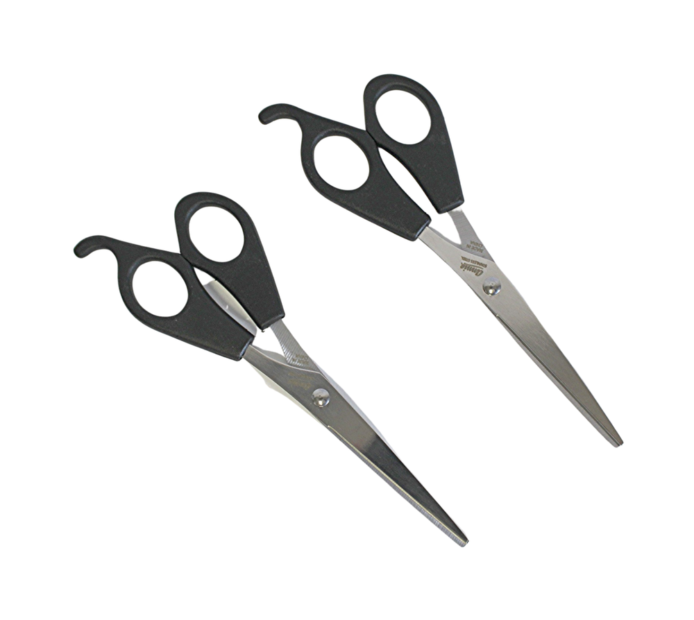 Professional 2 Pack Barber Hair Cutting Scissors Shears Size 6.5" Precision