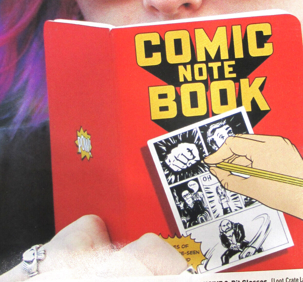Loot Crate Exclusive Comic Note Book Compact Size Blank 60+ pages Jan 2015 New