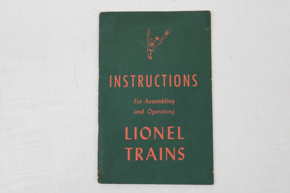 NICE! 1946 Instructions For Assembling and Operating Lionel Trains FREE SHIP!