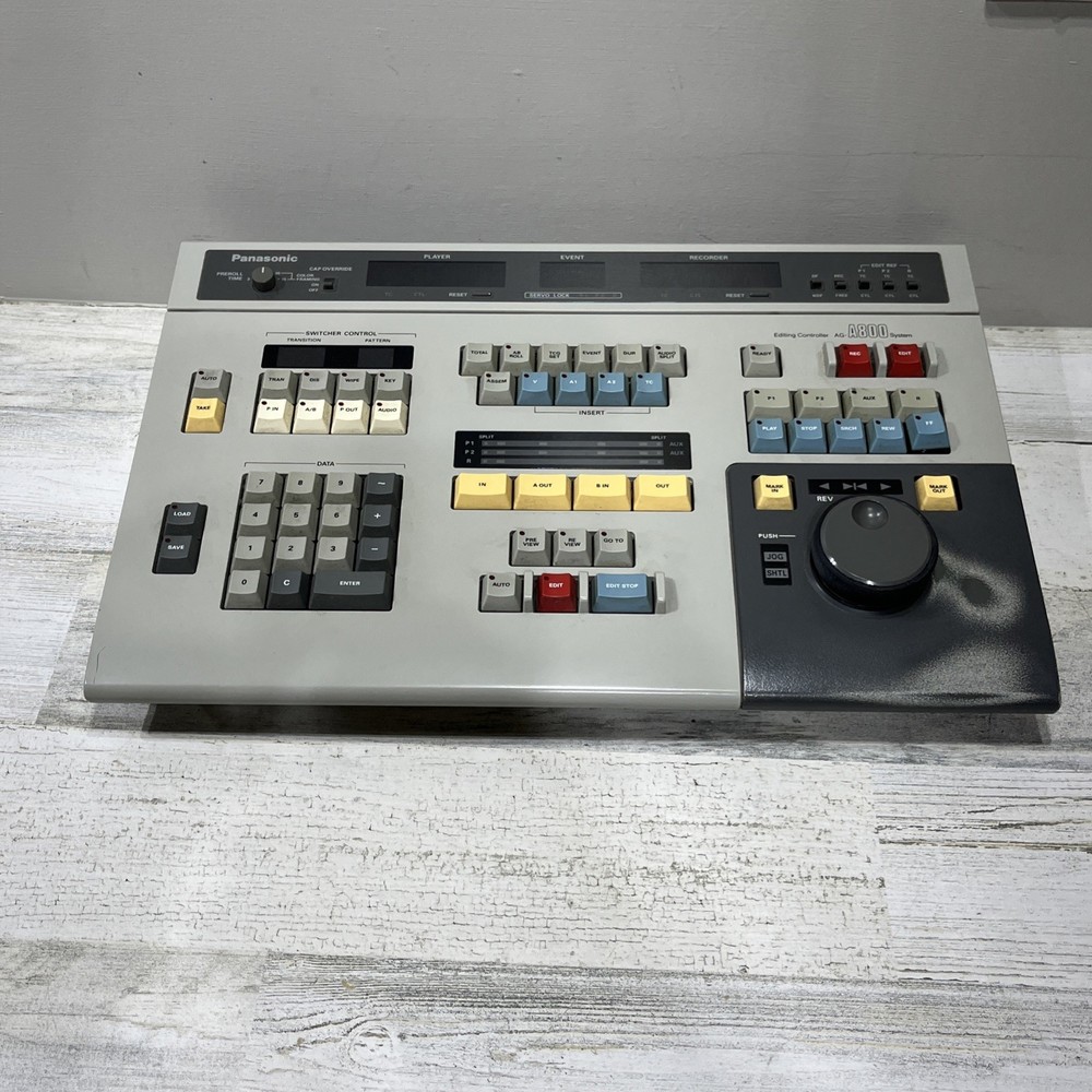 Panasonic AG-A800 Commercial Editing Controller System Powers On Untested *Read*
