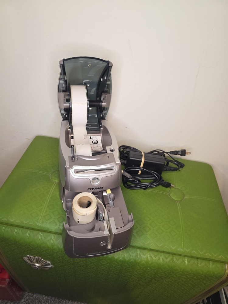 TESTED Dymo LabelWriter Duo 93105 Thermal Label Printer With Cables Adapter