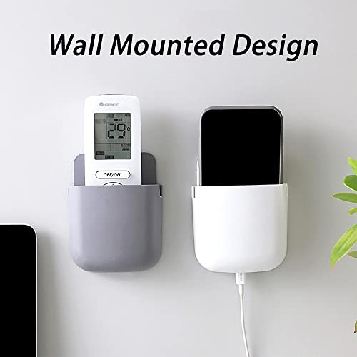 Remote Control Holder Storage Box, Remote Control Holder Wall Mount white