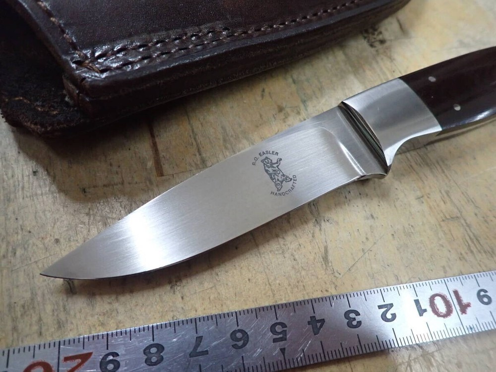 R.O. EASLER custom knife USA with sheath