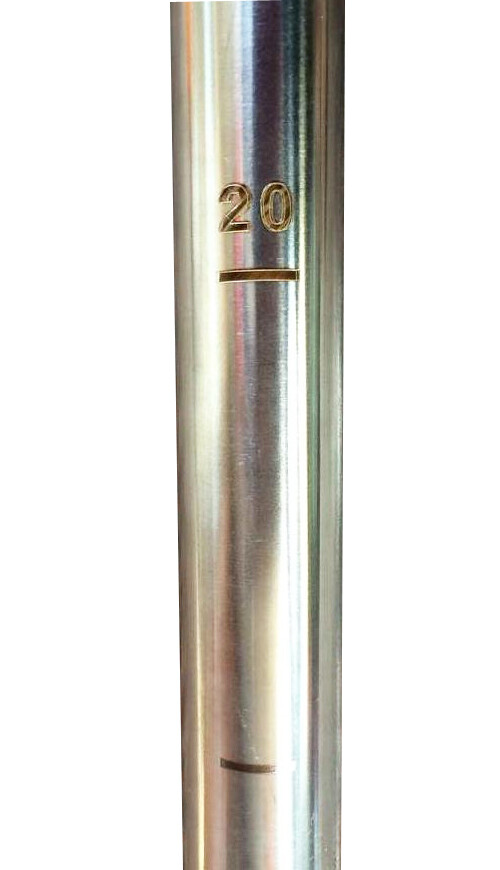 Enhanced 1.96"(50mm) Dia Stainless Soil Sample Probe 40" Sampler Tool w/Foot Peg