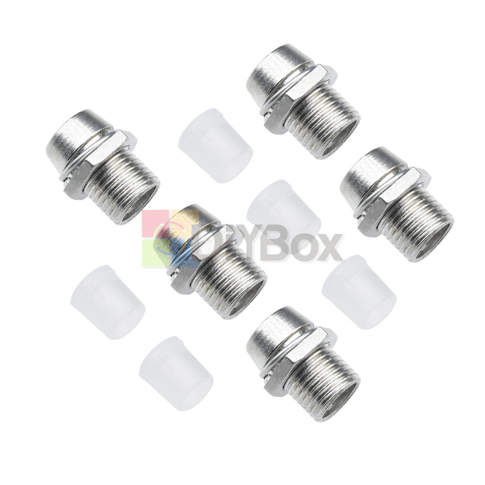 50Pcs 5MM Chrome Metal Silver Bezel LED Holder Panel Display Mount Base Rubber