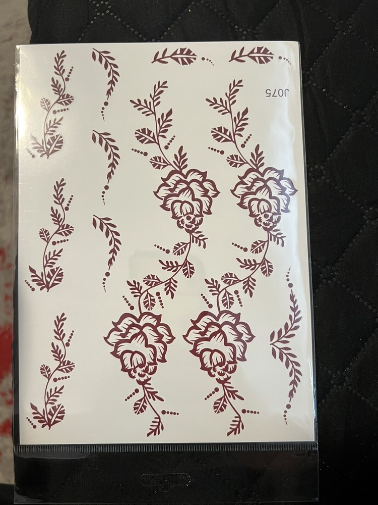 10 x henna stickers water proof