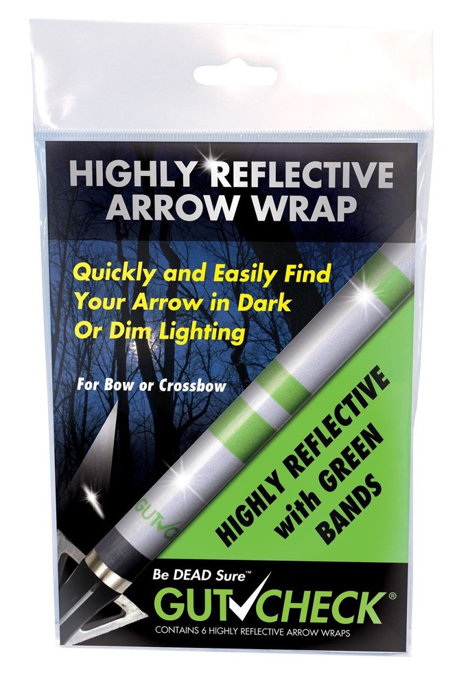 GutCheck Indicators HIGHLY REFLECTIVE GREEN Arrow Wraps  (Item # GCR3001)