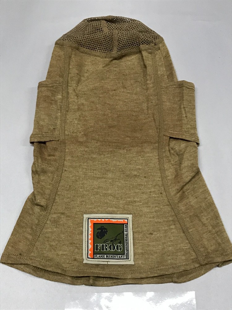 FROG Balaclava Protective Face Shield FR Tan Small / Medium NOS w/ Discoloration